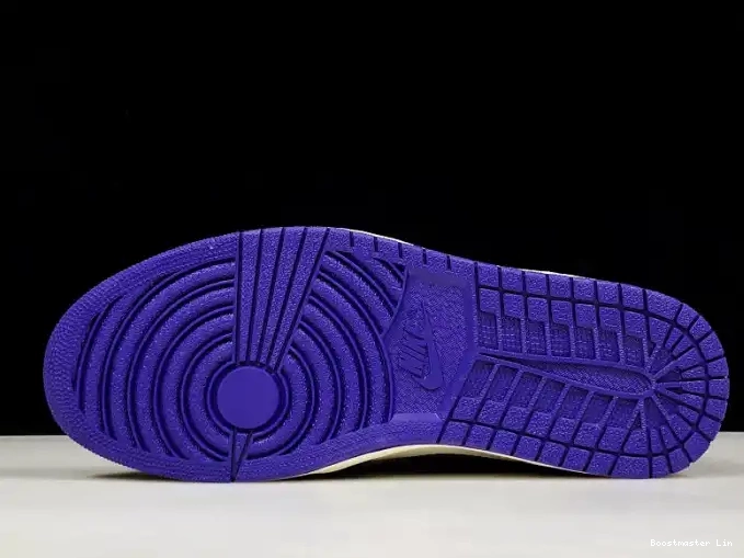 Boostmaster lin 555088-501 Air Court Jordan 1 Purple 0507